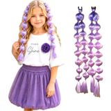 3b Kids Kız Çocuk Balon Mor Tütü Etek Barbii Etek Kız Çocuk Etek Takımı Mor Etek Pullu Etek + Mor Babble Saç 3 Lü Takım - 3 - 4 Yaş