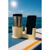 3B Paddle Board Kano Kupa Termos Telefon Tutucu - Krem - Krem Rengi