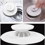 3B Trend 2 Adet Lavabo Küvet Tıkacı Mutfak Banyo Gider Tıpası Kapağı Tıkaç Süzgeç Krem Renk