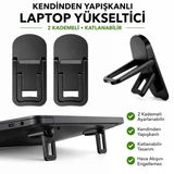 3B Trend 2 Kademeli Yükseklik Ayarlı Laptop Standı – Siyah Renk - Ergonomik Tasarım