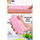 3b Trend Çok Amaçlı Daha Fazla Köpük Üretebilen Sihirli Yumuşak Sünger Peeling Banyo Süngeri - Yeşil