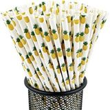 3B Trend Kağıt Pipet Ananas Desenli 25'Li