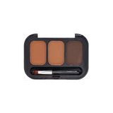 3B Trend Rose Perfect Brows 3'Lü Kaş Farı Paleti No:1- 24 Saat Kalıcı Fırçalı Kaş Şekillendirme Seti