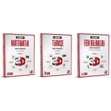3D 2025 8. Sınıf Lgs Matematik + Türkçe + Fen Bilimleri Soru Seti 3 Kitap