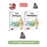 3d 2025 Tyt Biyoloji 48 Adet-Tyt Paragraf 20 Adet Simulasyon Video Çözümlü Deneme Seti+Kalemlik