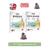 3d 2025 Tyt Biyoloji 48 Adet-Tyt Sosyal 20 Adet Simulasyon Video Çözümlü Deneme Seti+Kalemlik