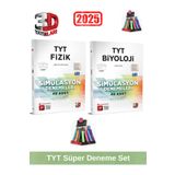 3d 2025 Tyt Fizik 48 Adet-Tyt Biyoloji 48 Adet Simulasyon Video Çözümlü Deneme Seti+Kalemlik