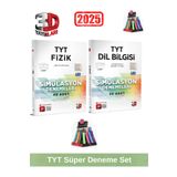 3d 2025 Tyt Fizik 48 Adet-Tyt Dilbilgisi 30 Adet Simulasyon Video Çözümlü Deneme Seti+Kalemlik
