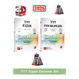 3d 2025 Tyt Fizik 48 Adet-Tyt Fen 15 Adet Simulasyon Video Çözümlü Deneme Seti+Kalemlik