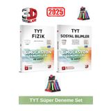 3d 2025 Tyt Fizik 48 Adet-Tyt Sosyal 15 Adet Simulasyon Video Çözümlü Deneme Seti+Kalemlik