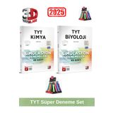 3d 2025 Tyt Kimya 48 Adet-Tyt Biyoloji 48 Adet Simulasyon Video Çözümlü Deneme Seti+Kalemlik