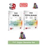 3d 2025 Tyt Kimya 48 Adet-Tyt Sosyal 15 Adet Simulasyon Video Çözümlü Deneme Seti+Kalemlik