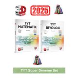 3d 2025 Tyt Matematik 10 Adet-Tyt Biyoloji 48 Adet Simulasyon Video Çözümlü Deneme Seti+Kalemlik
