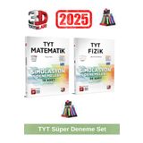 3d 2025 Tyt Matematik 10 Adet-Tyt Fizik 48 Adet Simulasyon Video Çözümlü Deneme Seti+Kalemlik