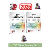 3d 2025 Tyt Matematik 10 Adet-Tyt Sosyal 15 Adet Simulasyon Video Çözümlü Deneme Seti+Kalemlik