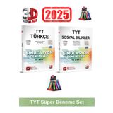 3d 2025 Tyt Türkçe 10 Adet-Tyt Sosyal 15 Adet Simulasyon Video Çözümlü Deneme Seti+Kalemlik