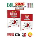 3D 2026 8.Sınıf Matematik-Türkçe Simülasyon Deneme Seti 2 Kitap + Tablet Kalemi Birlikte Gönderilir