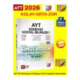 3D 2026 Ayt Simülasyon Edebiyat-Tarih-Coğrafya Deneme Kitabı Video Çözümlü+Android Kalem