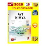 3D 2026 Ayt Simülasyon Kimya 24’Lü Deneme Kitabı Kolay-Orta-Zor Video Çözümlü+Android Kalem