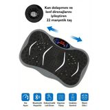3D 5 Programlı Titreşimli Spor Kondisyon Fitness Egzersiz Aleti Vipration Plates Gri