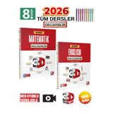 3D 8.Sınıf Lgs 2026 Matematik-İngilizce Simülasyon Deneme Seti+Tablet Kalemi Birlikte Gönderilir