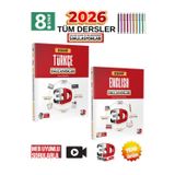 3D 8.Sınıf Lgs 2026 Türkçe-İngilizce Simülasyon Deneme Seti+Tablet Kalemi Birlikte Gönderilir