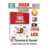 3D 8.Sınıf Türkçe Simülasyon Deneme (12 Tarama + 6 Genel) + Tablet Kalemi Birlikte Gönderilir