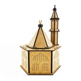 3D Ahşap Maket Cami Boyanabilir Sök Tak Puzlle Boyanabilir
