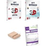 3D Ayt Biyoloji Soru Bankası ve Video Destekli Defter - Yks 2026 + Telefon Tutucu + Tyt Deneme