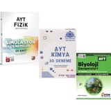 3D Ayt Fizik Çöz Kazan Kimya Ve Aydın Biyoloji Deneme Seti 3 Kitap