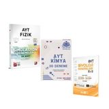 3D Ayt Fizik Çöz Kazan Kimya Ve Biyotik Biyoloji Deneme Seti 3 Kitap