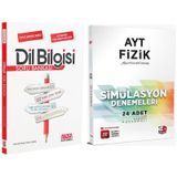 3D AYT Fizik Deneme ve AKM Dil Bilgisi Soru Bankası Seti 2 Kitap