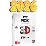 3D Ayt Fizik Vdd Defteri Güncel Baskı, Öğrenci Not Defteri, Çekici Tasarım - Seçenek 1
