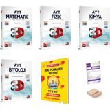 3D Ayt Matematik Fizik Kimya Biyoloji Sayısal Soru Bankası Yks 2026 Planlama Defteri + Tutucu+Deneme