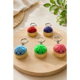 3D Baskı Clicker Çin Mantısı Anahtarlık (2 Adet) | Kawaii Dumpling Fidget Anahtarlık | Anti Stres Sü