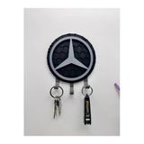 3D Baskı Dekoratif Mercedes Logo Model Tasarımlı Anahtar Askılığı