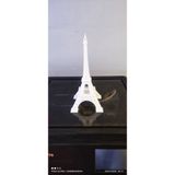 3D Baskı Eiffel Kulesi Maketi – 20 cm – Beyaz Pla Filament – Dekoratif Mini Model - 010 - Beyaz