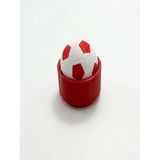 3D Baskı Fidget Clicker Stres Oyuncağı, Basmalı Anti Stres Oyuncak, Futbol, Basketbol ve Çiçek Model Seçenekleri (Kırmızı Beyaz)