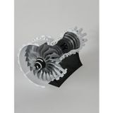 3D Baskı Gezegeni 1:20 Ölçekte Jet Motoru Modeli - Dekoratif 3D Maket Hediyelik 40Cm