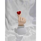 3D Baskı Gezegeni Kalpli El Biblo Dekoratif Hediyelik - Dekoratif Biblo Ve 3D Maket Obje 14Cm