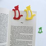 3D Baskı Renkli Kedi Kitap Ayracı - 6 Adet