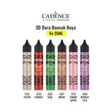3D Boncuk Boya 6 Lı Set 3 / Boyutlu Boya 25 Ml X 6 Adet