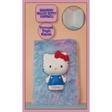 3D Boyutlu Squishy Hello Kitty Kapak Figürlü Yumuşak Tüylü Çizgili Defter Günlük - Model 2 - Renkli - standart