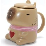 3D Capybara Tasarımı Porselen Kupa Bardak ALK4510 Nemere - Renkli