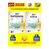 3D Çözüm 2026 Ayt Simulasyon Matematik10-Kimya24 2 Kitap Sayısal Deneme Set+Tablet Kalem