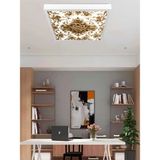 3D Desenli LED Modern Avize, 60X60 Kare, 60WATT, Beyaz Işık, Gün Işığı, Yapay Zeka Tasarım Avize
