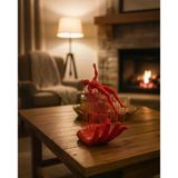 3D El Formlu İnsan Figürü Kırmızı Modern Soyut Dekoratif Biblo 12X18 Cm