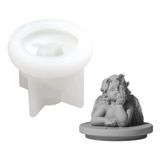 3D heykeli silikon kalıp DIY beton portre heykel kalıp mum kavanoz kapak çimento ev dekorasyon araçları