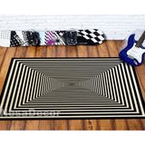 3D Illusion Vortex Kaymaz Taban Halı Vortex Illusion Dekoratif Halı Makinede Yıkanabilir Dijital Baskı Oda Halısı (180 x 280 cm)