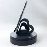 3D Kalp Şeklinde Telefon / Tablet Standı, Telefon veya tablet tutucu - Siyah
